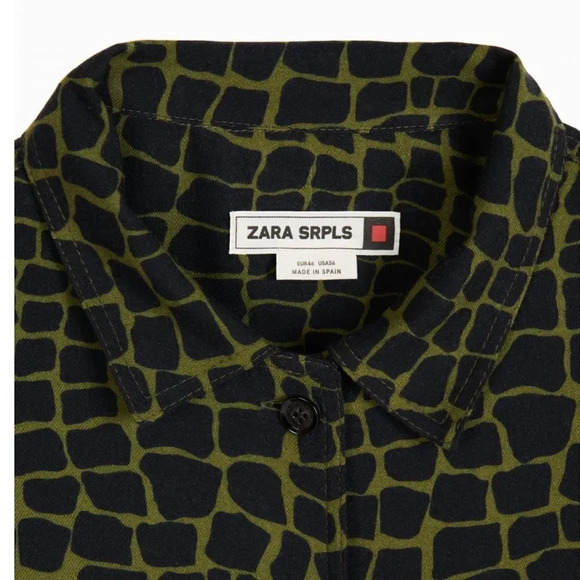 ZARA Kids | Green & Black | SRPLS PRINTED OVERSHIRT - Picture 3 of 7